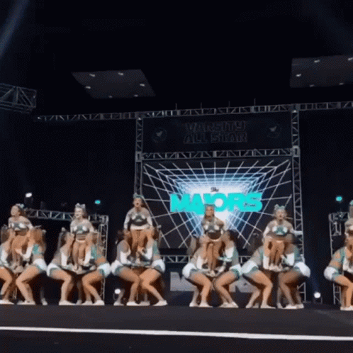 Cheerleading Competition Stunt Teamwork GIF