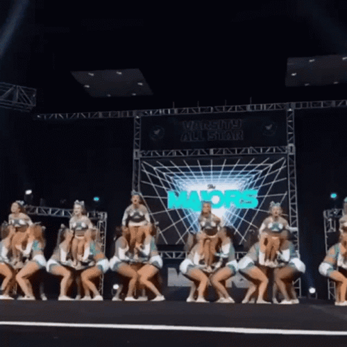 Cheerleading Competition Stunt Teamwork  GIF