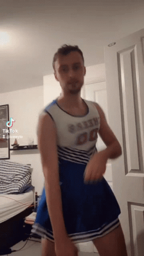 Cheerleading Gay Man Random Dance GIF