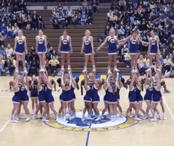 Cheerleading High School Team Yaaa GIF