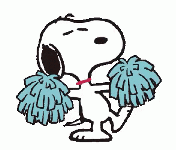 Cheerleading Snoopy Peanuts Cute Dancer GIF
