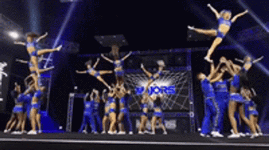 Cheerleading Team Stunt Teamwork GIF