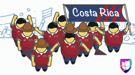 Cheers Costa Rica Vector GIF