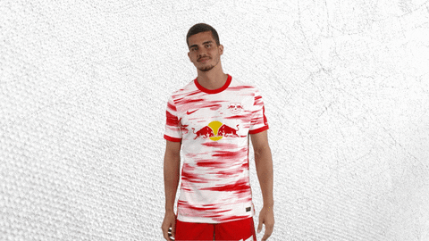 Cheers Gvardiol Raising Two Fingers While Standing GIF