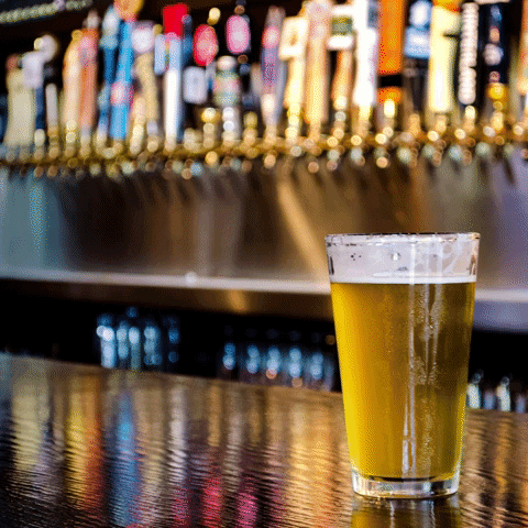 Cheers Happy Birthday Beer Glass GIF