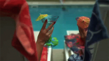 Cheers Margarita On Poolside GIF