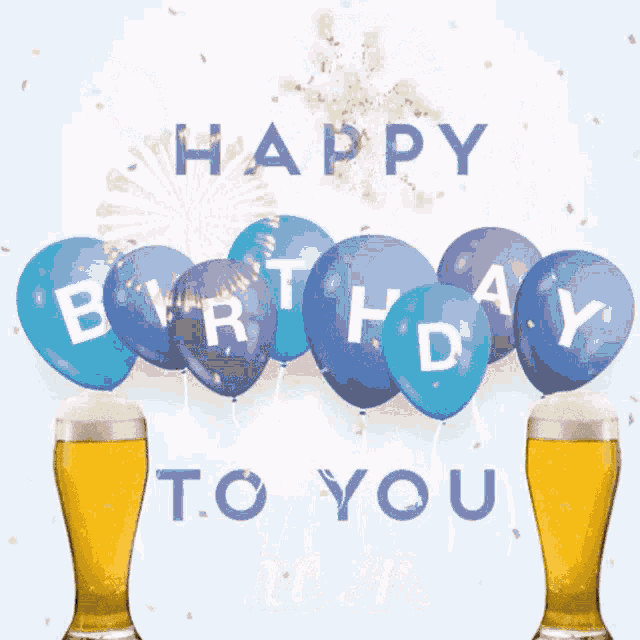 Cheers To Another Year Happy Birthday Husband GIF