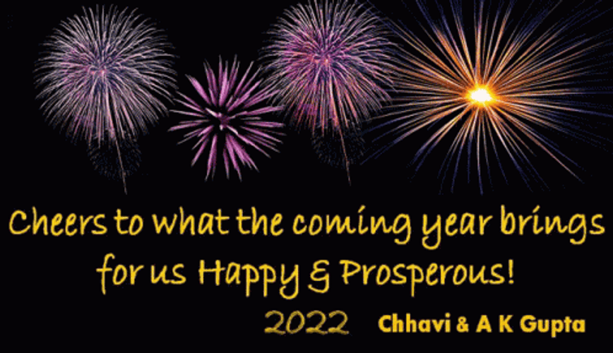 Cheers To Coming Happy New Year Animated GIF