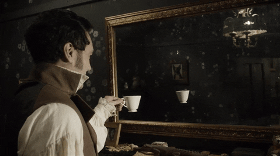 Cheers To The Mirror GIF