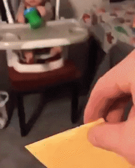 Cheese Face Slap Baby GIF