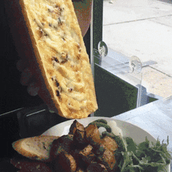 Cheese Raclette Dinner Plate GIF