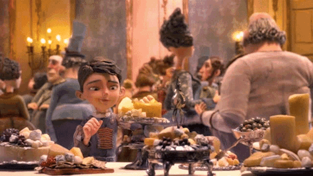 Cheese Table Eggs Boxtrolls GIF