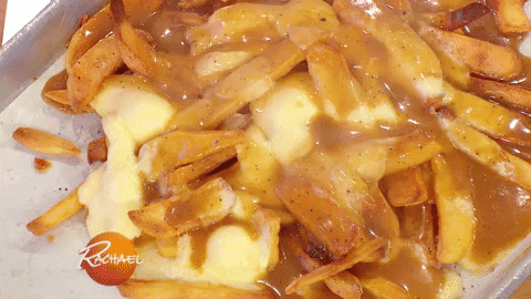 Cheesy Hot Fries Dip GIF