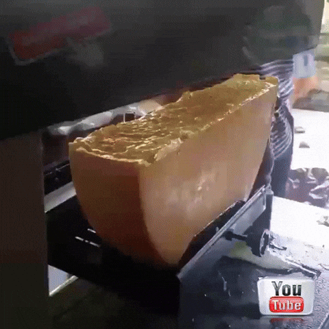 Cheesy Melt On Steak Plate GIF