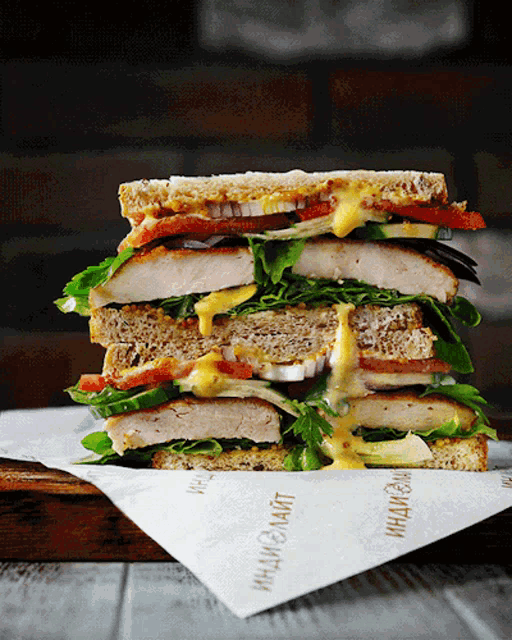 Cheesy Takeaway Sandwich GIF