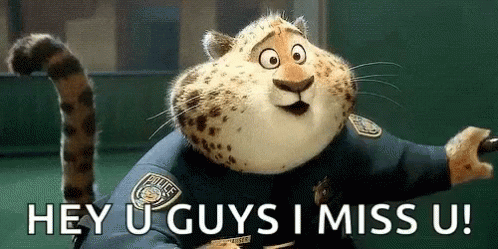 Cheetah Cop Hey U Guys I Miss U GIF
