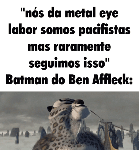 Cheetah Nos Da Metal Eye Labor Somos Pacifistas Mas Raramente Seguimos Isso GIF