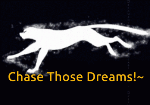 Cheetah Poster Chase Those Dreams GIF