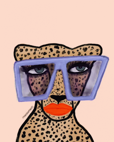 Cheetah Sunglasses Shades GIF