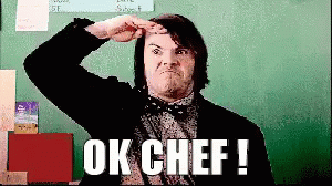 Ok Chef Jack Black Salute GIF