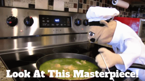 Swedish Chef Look At The Masterpiece GIF