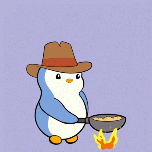Chef Pudgy Penguin Cooking GIF