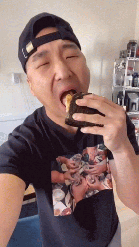 Chef Chris Cho Eats Brisket GIF