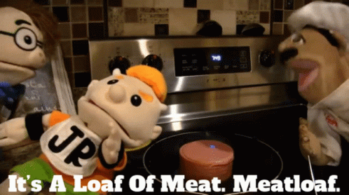 Chef Pee Pee Explaining It Is A Meatloaf GIF