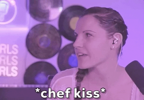 Chef's Kiss While Closing Eyes GIF