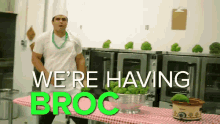 Chef With Broccoli GIF