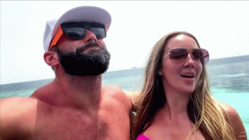 Chelsea Green And Matt Cardona On The Beach GIF