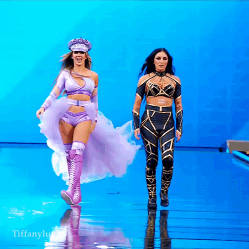 Chelsea Green With Sonya Deville Wwe Entrance GIF