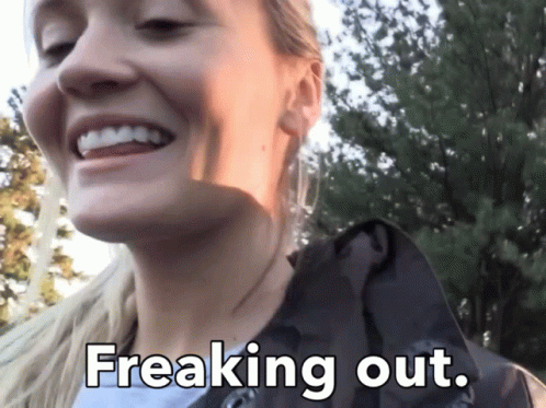 Chelsea Laden Fear Freaking Out GIF
