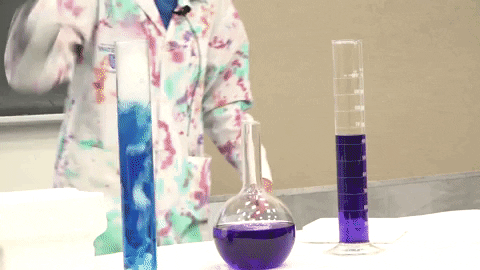 Chemistry Experiment Color Magic Reaction GIF