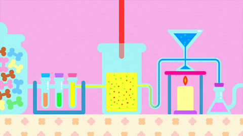 Chemistry Perfume Mixing Animated Art GIF