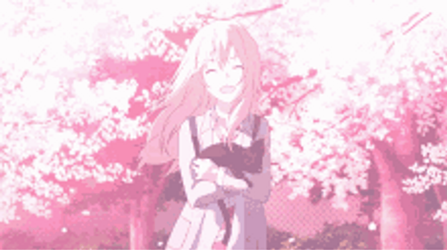 Cherry Blossoms Sakura Anime Kaori Miyazono GIF