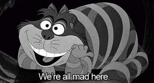 Cheshire Cat Black And White GIF