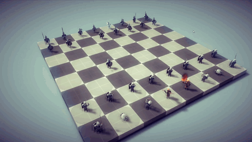 Chess Board With Pieces
