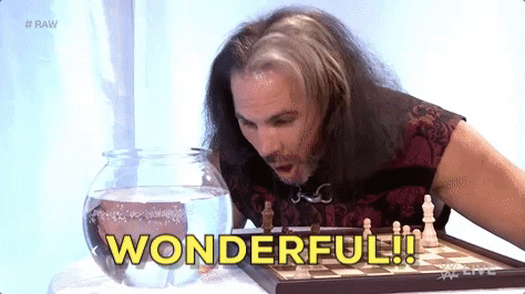 Chess Game Excited Matt Hardy Wonderful GIF