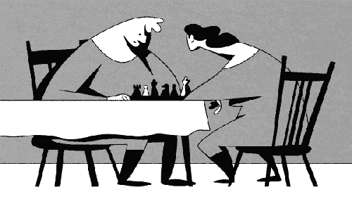 Chess Game Waiting For Moves Animation GIF