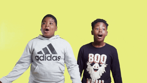 Chest Bump Out Of Shock GIF