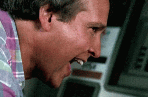 Chevy Chase Weird Smile On Vegas Vacation GIF