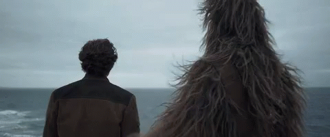 Chewbacca Patting His Back GIF