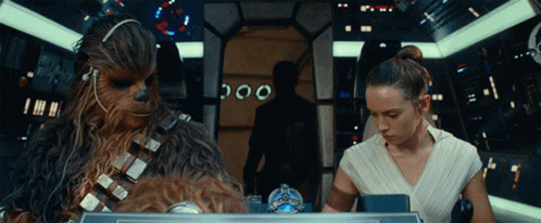 Chewbacca In The Spaceship GIF