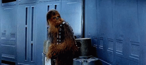 Chewbacca Shaking His Head GIF