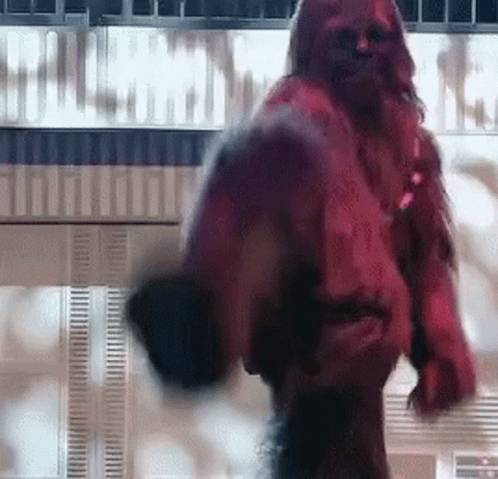 Chewbacca Dancing On Stage GIF