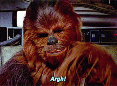 Chewbacca Close Up Argh