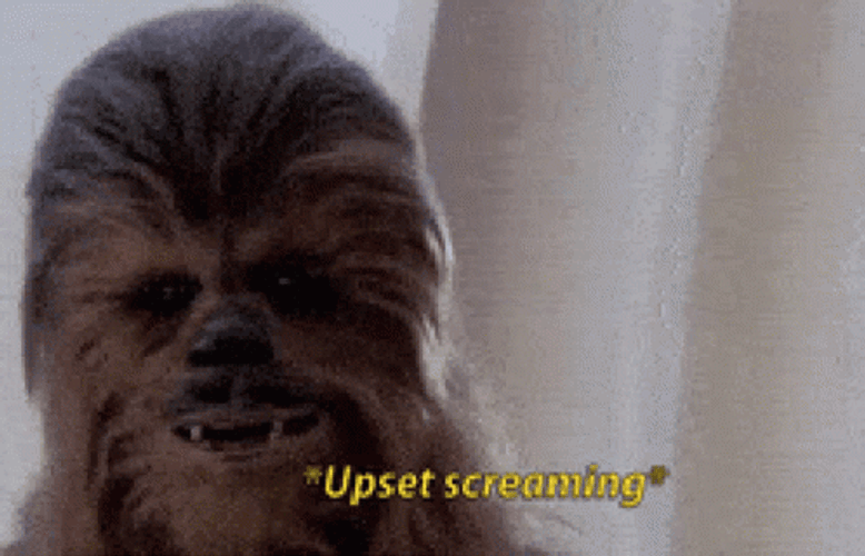 Chewbacca Upset Screaming GIF