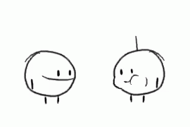 Chewing Bubble Gum Illustration Loop GIF