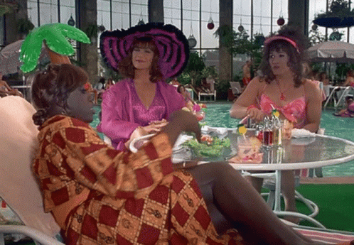 Chi Chi Rodriguez Vida Noxeema Beside Pool GIF